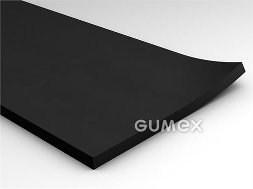 Pryž pro mechanické namáhání BLACK STAR, tloušťka 6mm, BVL, šíře 1400mm, 60°ShA, antistatická, NR-SBR, -30°C/+70°C, černá